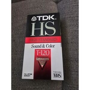 TDK T-120 Sound and Color Blank VHS
